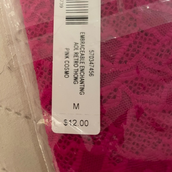 NWT Pink Soma Embraceable high-waist thong panties, new, never worn or tried on. - Picture 5 of 6